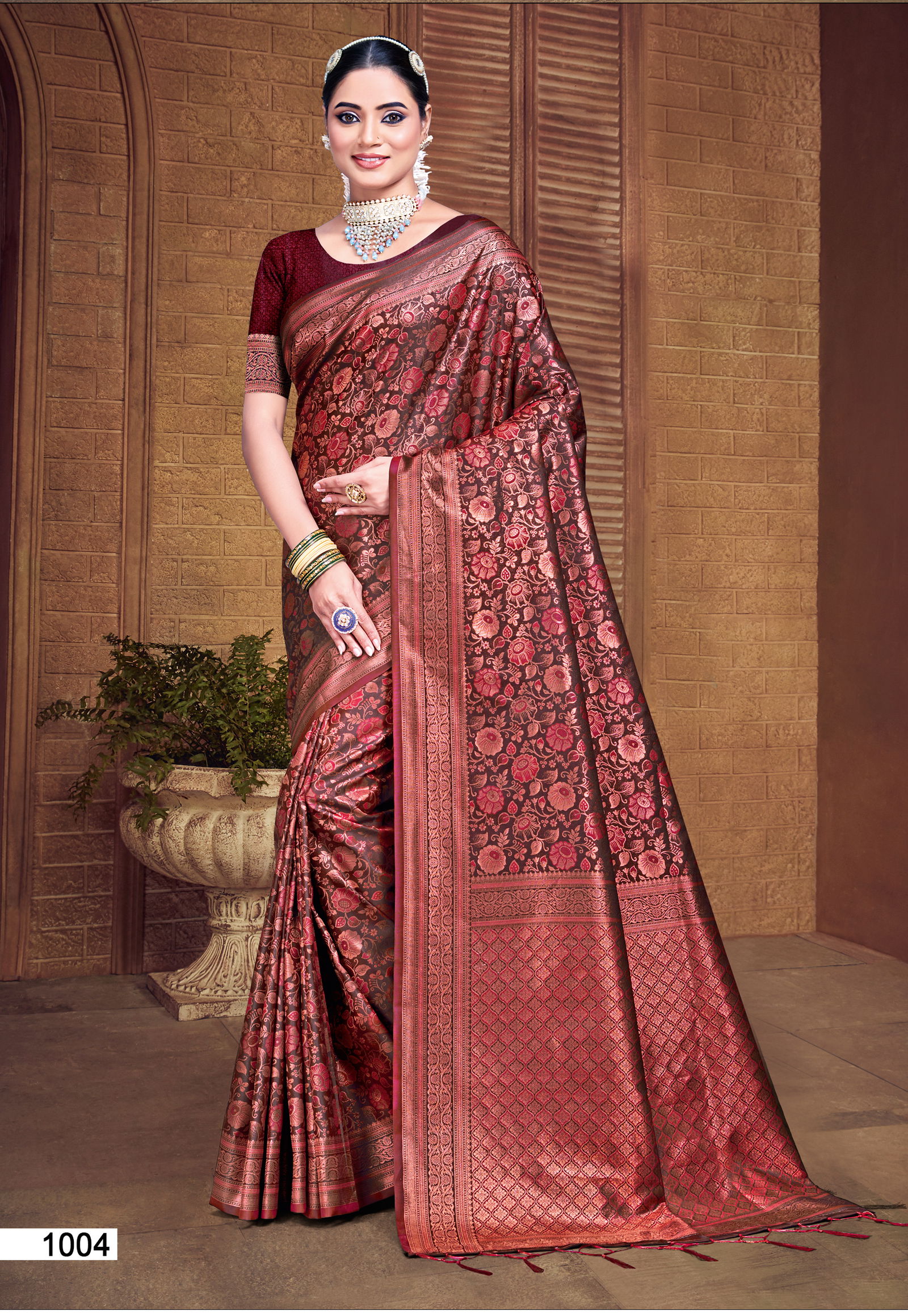Rajwadi Vol 07 By Bunawat Wedding Wear Banarasi Silk Sarees Wholesale Price In Surat
